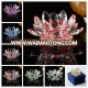 High-quality lotus flower crystal glass candle holders